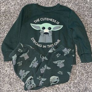 Toddler Star Wars Yoda Grogu Outfit